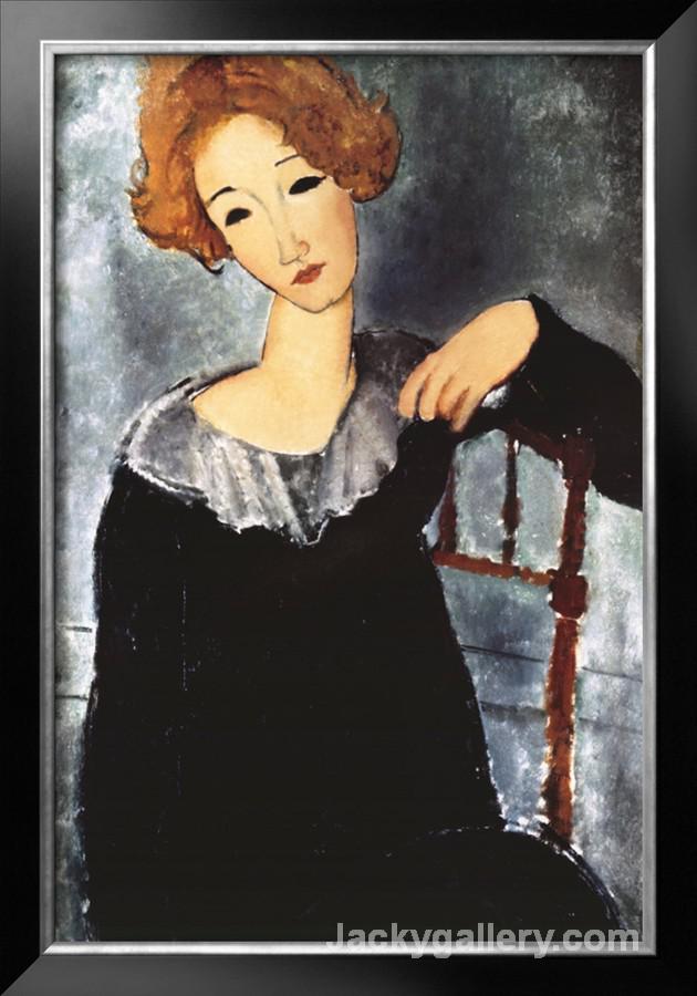 Woman with Red Hair by Amedeo Modigliani paintings reproduction